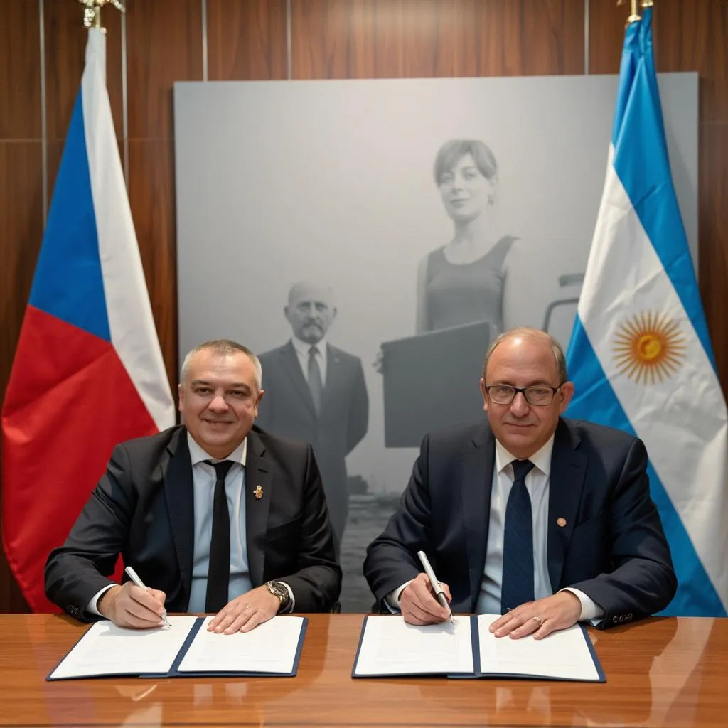 Podpis memoranda o spolupráci mezi českými a argentinskými partnery