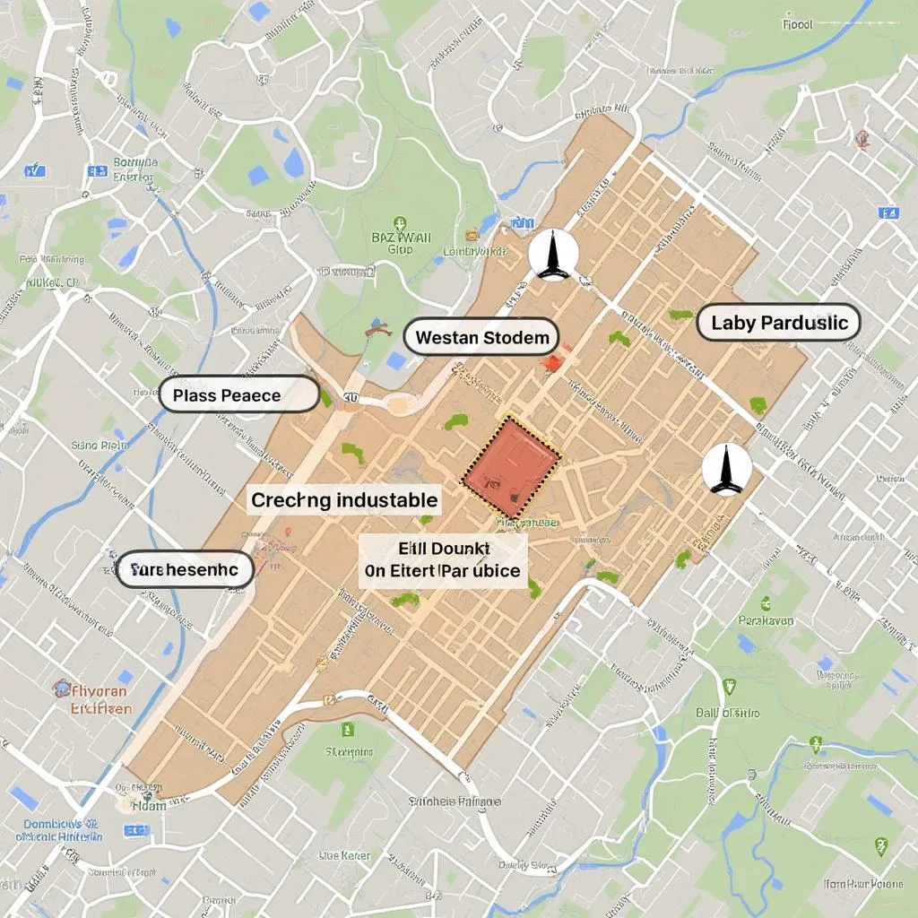 Mapa sídla společnosti ACTIAN